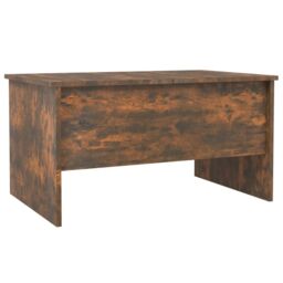Berkfield Home Coffee Table Smoked Oak 80x50x42.5 cm Engineered Wood in Brown - thumbnail 5