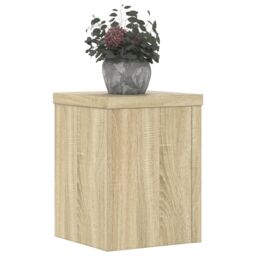 Berkfield Home Plant Stands 2 pcs Sonoma Oak 15x15x20 cm Engineered Wood in Brown - Size: 15 x 15 x 20 cm - thumbnail 3