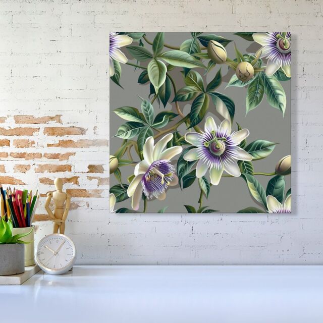 Warren Reed - Designer Passion Flowers Canvas - Size: w10 inch x h10 inch - image 1