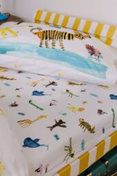 Wee Blue Bell 'Animal Drawings' Duvet Cover Set - Size: Single - thumbnail 5