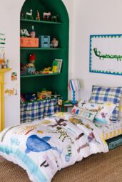 Wee Blue Bell 'Animal Drawings' Duvet Cover Set - Size: Single - thumbnail 1