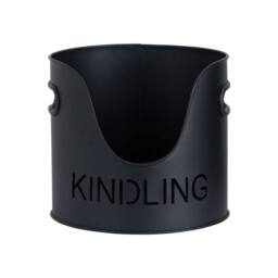 Hill Interiors Three Piece Fire Wood Bucket Set in Black - thumbnail 3