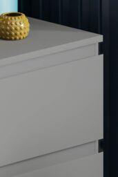 Home Discount Vida Designs Denver 6 Drawer Chest of Drawers Storage in Grey - thumbnail 5