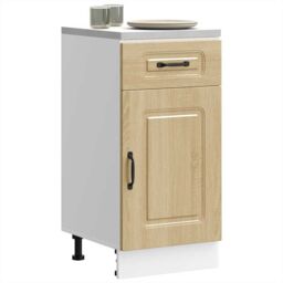 Berkfield Home Kitchen Base Cabinet Kalmar Sonoma Oak Engineered Wood in Brown - thumbnail 1