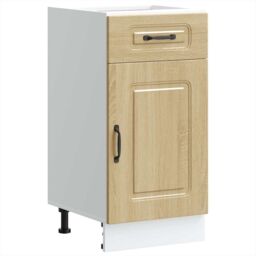 Berkfield Home Kitchen Base Cabinet Kalmar Sonoma Oak Engineered Wood in Brown - thumbnail 2