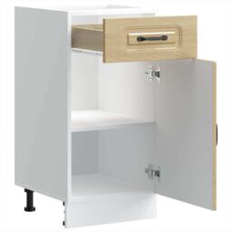 Berkfield Home Kitchen Base Cabinet Kalmar Sonoma Oak Engineered Wood in Brown - thumbnail 5
