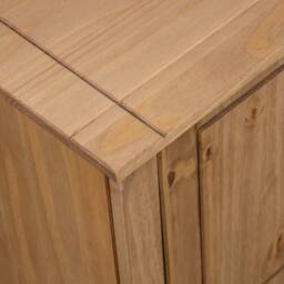Berkfield Home TV Cabinet 120x40x50 cm Solid Pine Wood Panama Range in Brown - Size: 120 x 40 x 50 cm - thumbnail 7