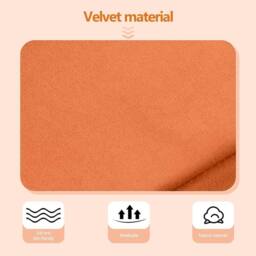 KORVIXA 1 Dining Chair Velvet Surface Upholstered Kitchen Chair in Burnt Orange - Size: 100 cm x 100 cm - thumbnail 4