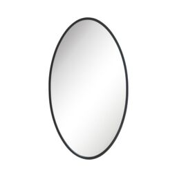 "MirrorOutlet Black Metal Framed Oval Wall Mirror 71"" X 39"" (180 x 100CM) - Size: 1 Pack" - thumbnail 5