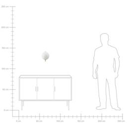 Wyld and Coco Gold Wall Lamp with Iron Base and Glass Shade - thumbnail 7