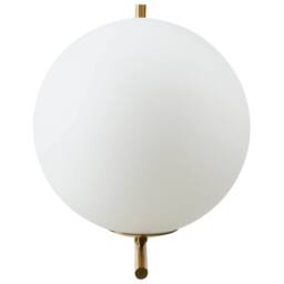 Wyld and Coco Gold Wall Lamp with Iron Base and Glass Shade - thumbnail 4