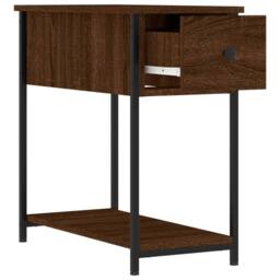 Berkfield Home Durable Bedside Cabinets 2 pcs Brown Oak 30x60x60 cm Engineered Wood - Size: 30 x 60 x 60 cm - thumbnail 7