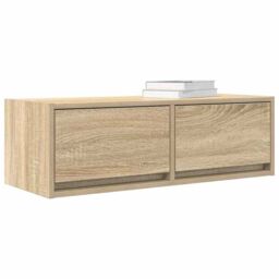Berkfield Home TV Cabinets 2 pcs Sonoma Oak 80x31x25.5 cm Engineered Wood in Brown - thumbnail 4