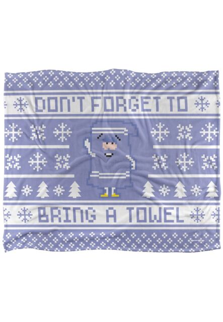 South Park Towelie Christmas Sweater Silky Touch Super Soft Throw Blanket 152 X 127 cm in White - image 1
