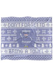 South Park Towelie Christmas Sweater Silky Touch Super Soft Throw Blanket 152 X 127 cm in White - thumbnail 1