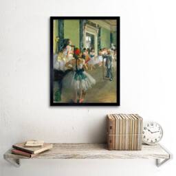 "Artery8 Edgar Degas Ballet Class Old Master Painting 12x16"" Framed Art Print - Size: W12"" x H16""" - thumbnail 2