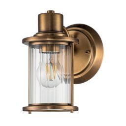 Netlighting Quoizel Riggs Wall Lamp Weathered Brass IP44 in Yellow - thumbnail 2