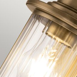 Netlighting Quoizel Riggs Wall Lamp Weathered Brass IP44 in Yellow - thumbnail 3