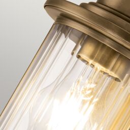 Netlighting Quoizel Riggs Wall Lamp Weathered Brass IP44 in Yellow - thumbnail 4