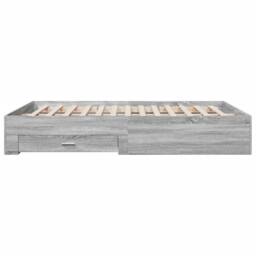 Berkfield Home Bed Frame with Drawers without Mattress Grey Sonoma 140x200 cm - thumbnail 5