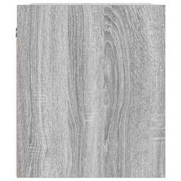 Berkfield Home Durable Wall-Mounted Bedside Cabinet Grey Sonoma 38x34x40 cm - Size: 38 x 34 x 40 cm - thumbnail 7