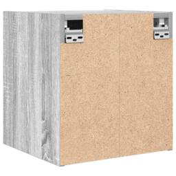 Berkfield Home Durable Wall-Mounted Bedside Cabinet Grey Sonoma 38x34x40 cm - Size: 38 x 34 x 40 cm - thumbnail 8
