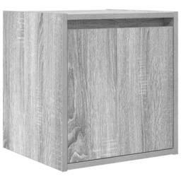 Berkfield Home Durable Wall-Mounted Bedside Cabinet Grey Sonoma 38x34x40 cm - Size: 38 x 34 x 40 cm - thumbnail 3