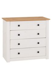 Panama 4 Drawer Chest White - thumbnail 3