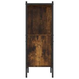 Berkfield Home Decorative Bookcase Smoked Oak 72x28x77.5 cm Engineered Wood in Brown - thumbnail 6