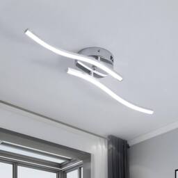 Pheashine Silver LED Ceiling Light, 14W 6500K Cool White, Flush Mount Fixture - thumbnail 1