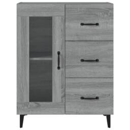 Berkfield Home Sideboard Grey Sonoma 69.5x34x90 cm Engineered Wood - thumbnail 6