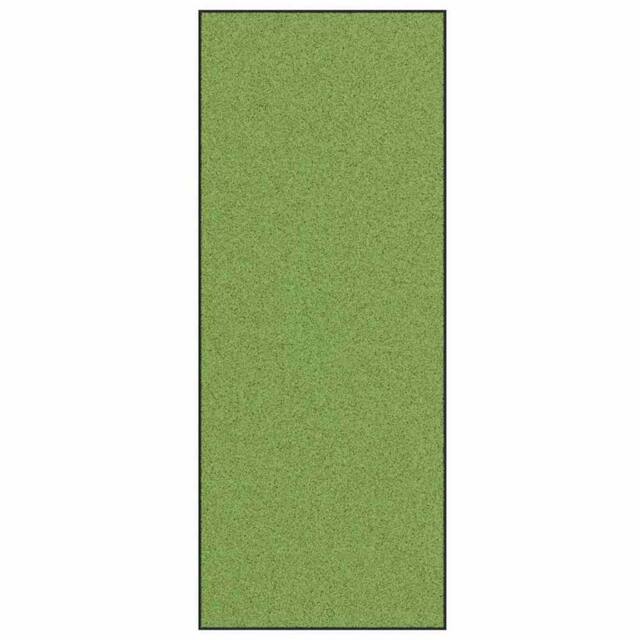 Berkfield Home Doormat Green, Black Polyamide 300 x 120 x 0.9 cm Door Mats in Green - Size: Medium - image 1