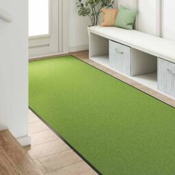 Berkfield Home Doormat Green, Black Polyamide 300 x 120 x 0.9 cm Door Mats in Green - Size: Medium - thumbnail 3