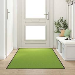 Berkfield Home Doormat Green, Black Polyamide 300 x 120 x 0.9 cm Door Mats in Green - Size: Medium - thumbnail 2