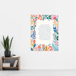 "Artery8 Wall Art Print Deserve Love & Affection Buddhist Mindfulness Quote Poster - Size: W24"" x H32""" - thumbnail 4