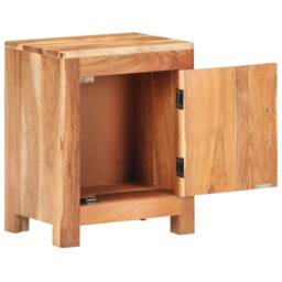 Berkfield Home Bedside Cabinet 40x30x50 cm Solid Acacia Wood in Brown - Size: 40 x 30 x 50 cm - thumbnail 2