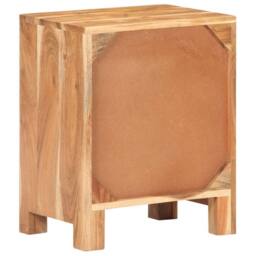 Berkfield Home Bedside Cabinet 40x30x50 cm Solid Acacia Wood in Brown - Size: 40 x 30 x 50 cm - thumbnail 4