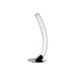 Netlighting On Table Lamp Left 5W LED 3000K 500lm Polished Chrome Frosted Acrylic in Grey