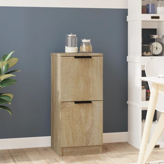 Berkfield Home Sideboard Sonoma Oak 30x30x70 cm Engineered Wood in Brown - Size: 30 x 30 x 70 cm - image 1