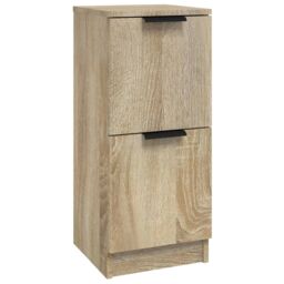 Berkfield Home Sideboard Sonoma Oak 30x30x70 cm Engineered Wood in Brown - Size: 30 x 30 x 70 cm - thumbnail 2