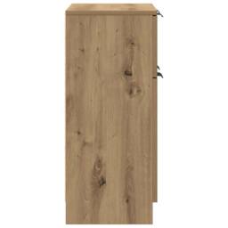 Berkfield Home Sideboard Artisan Oak 60x30x70 cm Engineered Wood in Brown - Size: 60 x 30 x 70 cm - thumbnail 6