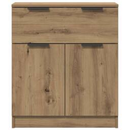 Berkfield Home Sideboard Artisan Oak 60x30x70 cm Engineered Wood in Brown - Size: 60 x 30 x 70 cm - thumbnail 5
