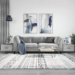 Berkfield Home Coffee Tables 2 pcs Grey Sonoma 50x50x40 cm Engineered Wood - Size: 50 x 50 x 40 cm - thumbnail 2