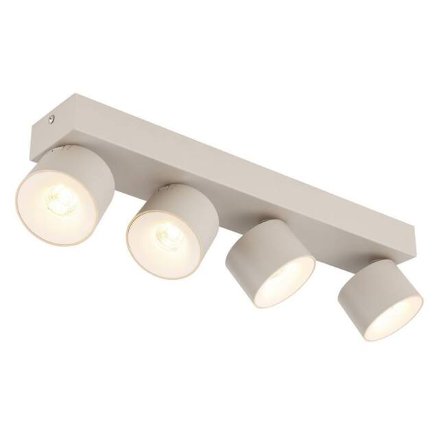 Netlighting Rae Ceiling Spotlight Bar Matt Sand 4x LED 3000K in Beige - image 1
