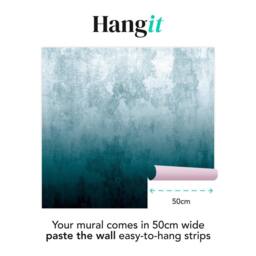 Superfresco Easy Ombre Teal Print To Order 3m x 2.8m Mural in Blue - thumbnail 3