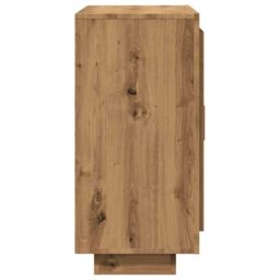Berkfield Home Sideboard Artisan Oak 92x35x75 cm Engineered Wood in Brown - Size: 92 x 35 x 75 cm - thumbnail 5