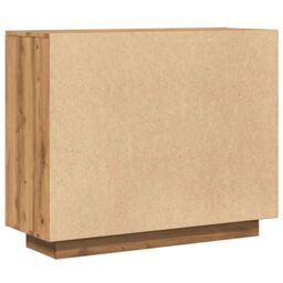 Berkfield Home Sideboard Artisan Oak 92x35x75 cm Engineered Wood in Brown - Size: 92 x 35 x 75 cm - thumbnail 6