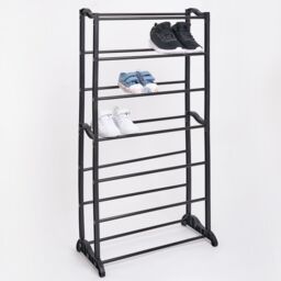 OHS Multi Level Shoe Storage Home Space Organiser Shelving Rack in Black - thumbnail 2