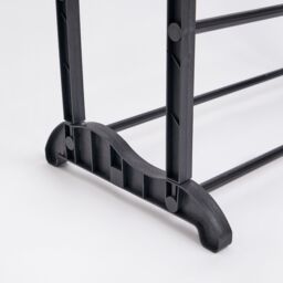 OHS Multi Level Shoe Storage Home Space Organiser Shelving Rack in Black - thumbnail 4