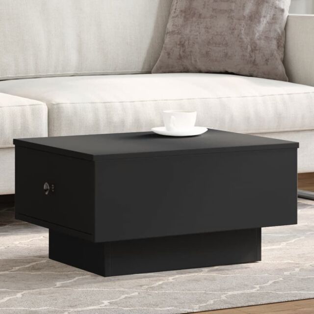 Berkfield Home Coffee Table Black 60x45x31 cm Engineered Wood - Size: 60 x 45 x 31 cm - image 1